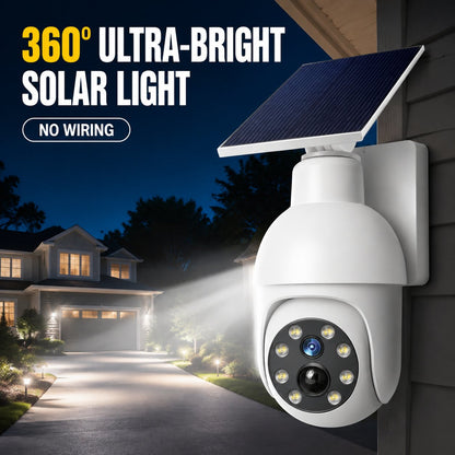 🔥Solar-Powered Simulated Surveillance Camera Street Light