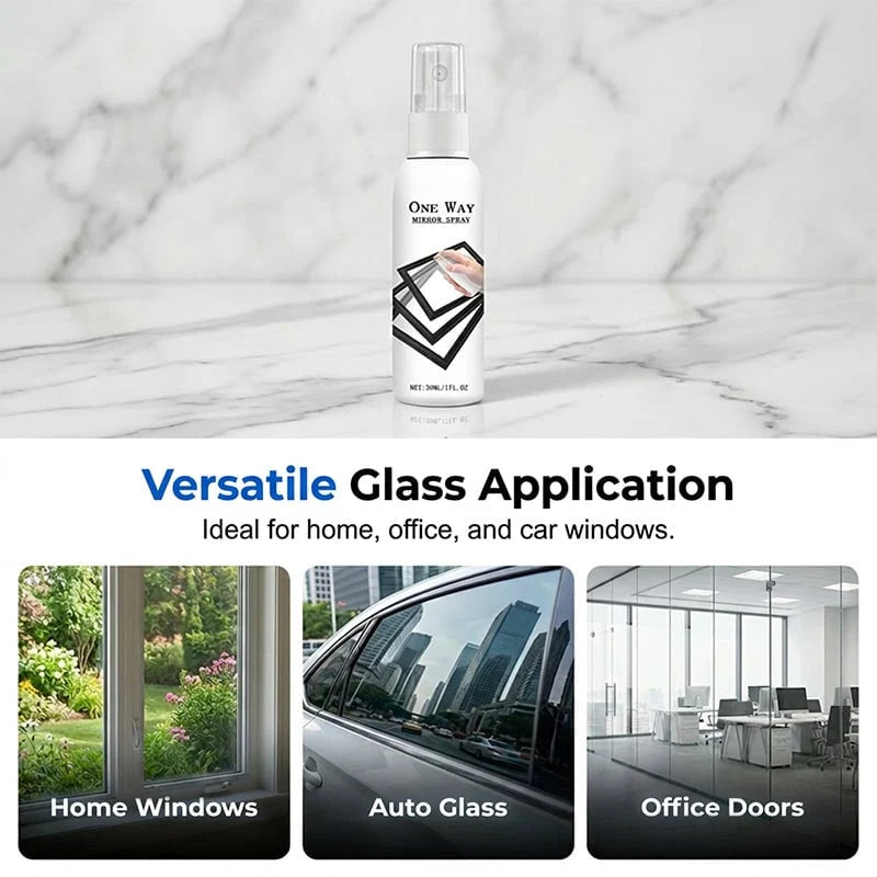 Reflective Window Spray | One-Way Mirror Privacy Shield for Home & Car