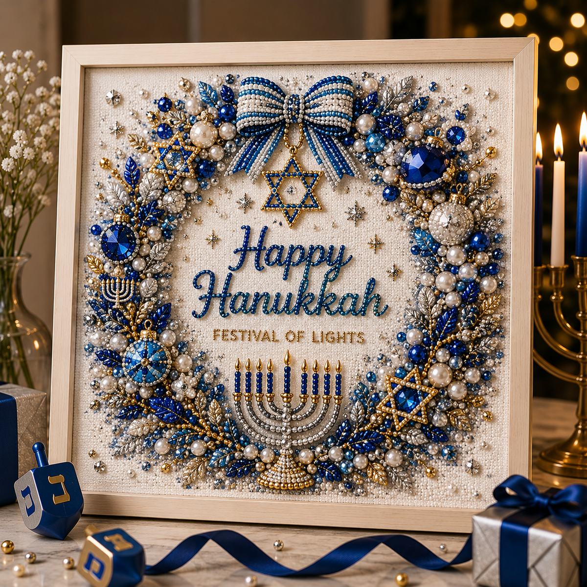 DIY Hanukkah Pearl Art Kit – Create Festive Handmade Decorations