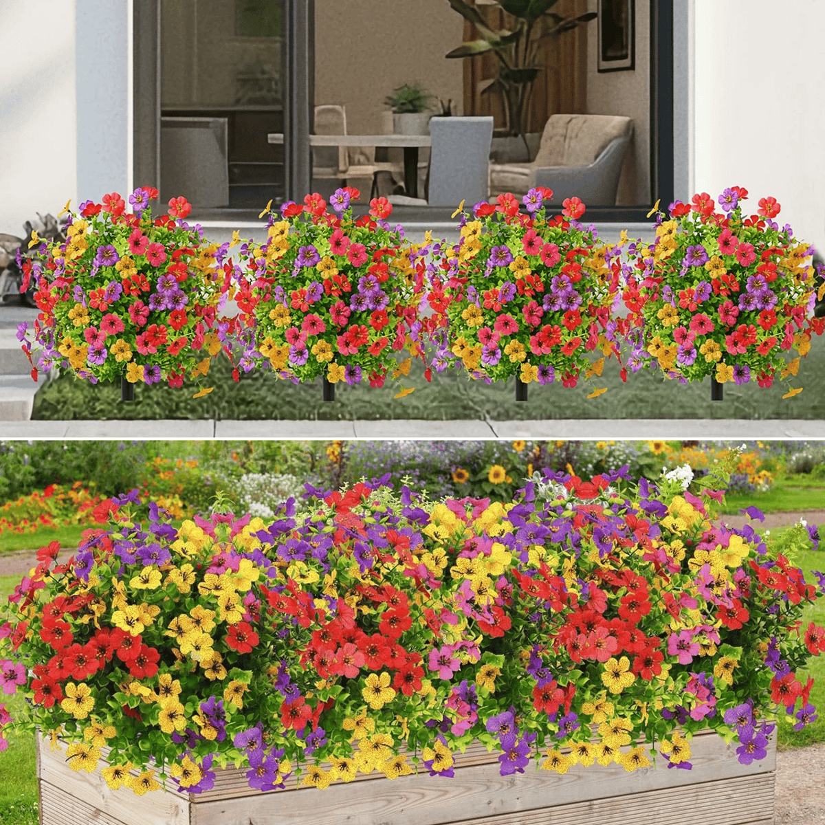 Last Day Promotion! 🔥Outdoor/Indoor UV Resistant & Waterproof Artificial Flower Decor ✅