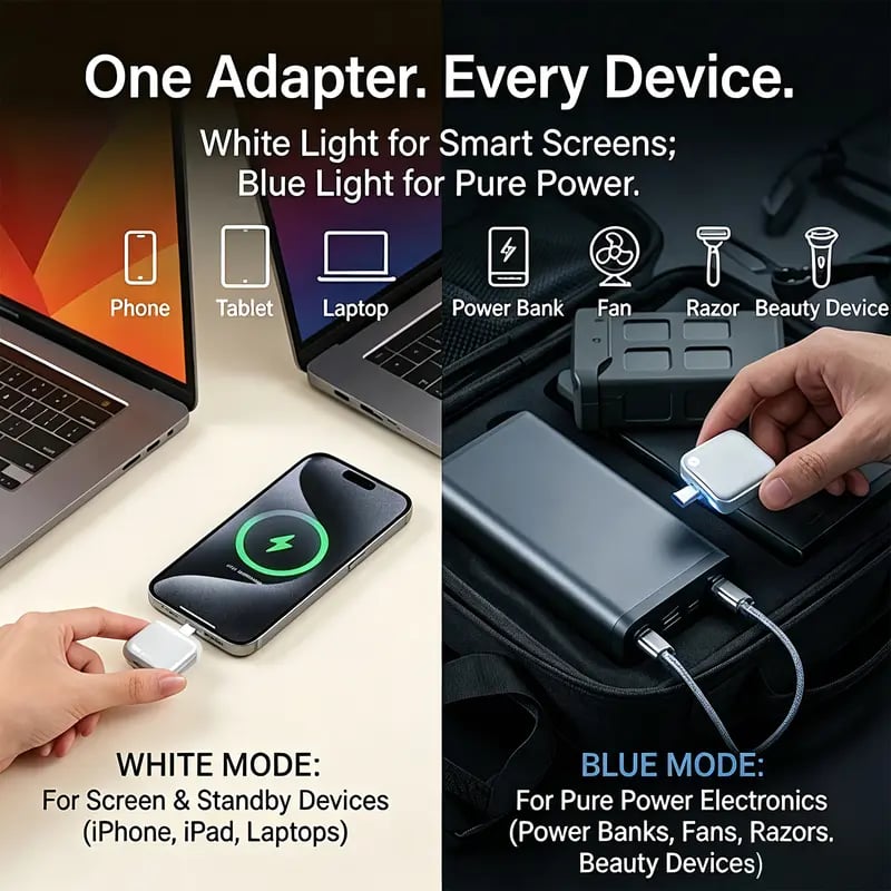 🔋 Smart Auto-Stop Charging Adapter — Protect Your Battery, Charge Smarter