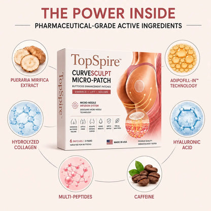 TopSpire™ CurveSculpt Micro-Patch ✦ Sculpt • Firm • Smooth Lower Body Curves ✦ Micro-Needle Infusion System