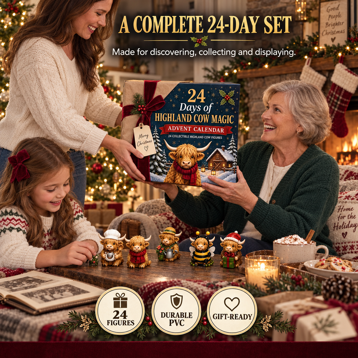 🎄 Highland Cow Christmas Advent Calendar | 24 Days of Festive Surprises