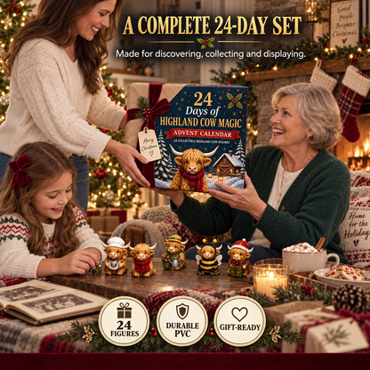 🎄 Highland Cow Christmas Advent Calendar | 24 Days of Festive Surprises