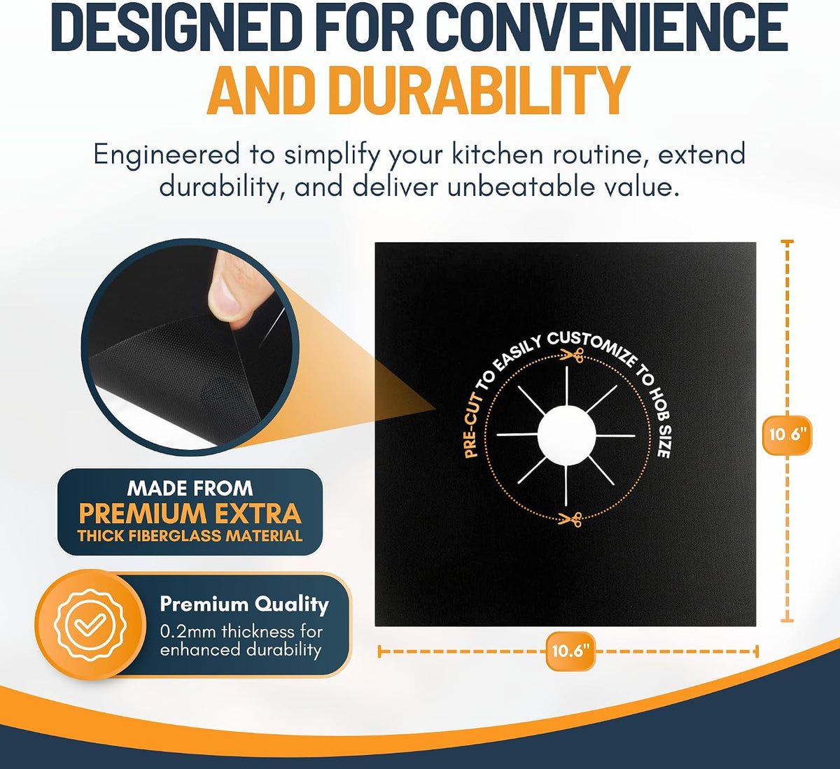 🥘Reusable Gas Stove Burner Liners — Keep Your Gas Stove Clean Without the Scrubbing