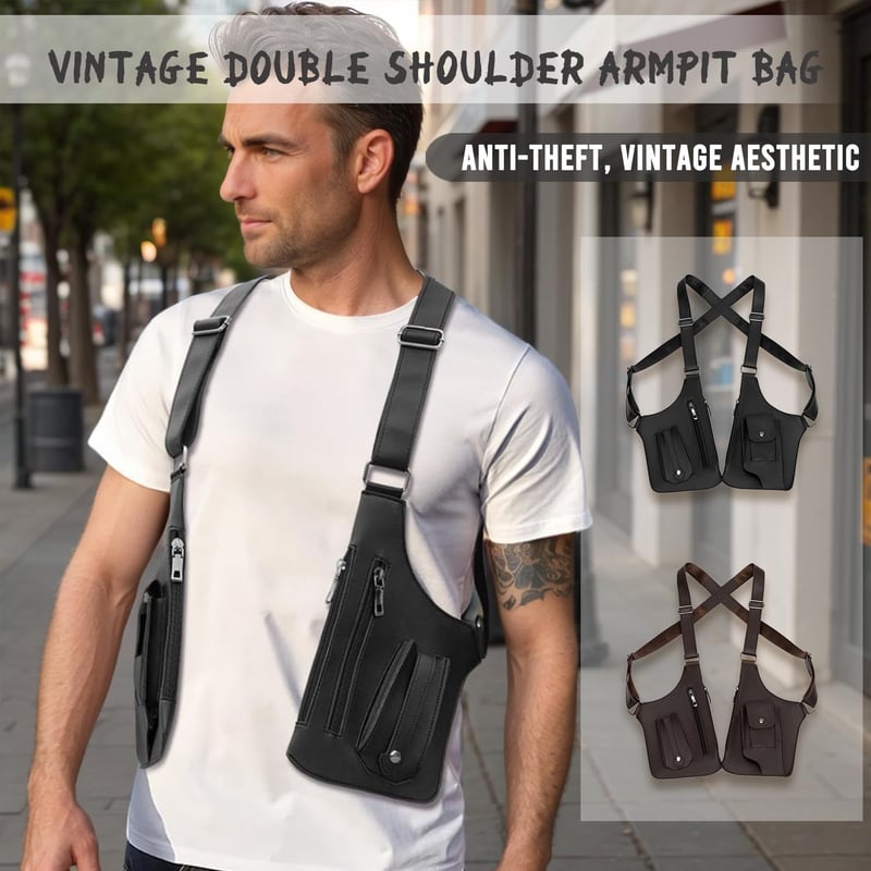 Stay Secure & Hands-Free With The Hidden Underarm Vest Bag