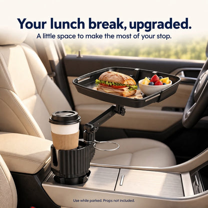 Universal 360° Swivel Car Cup Holder Tray