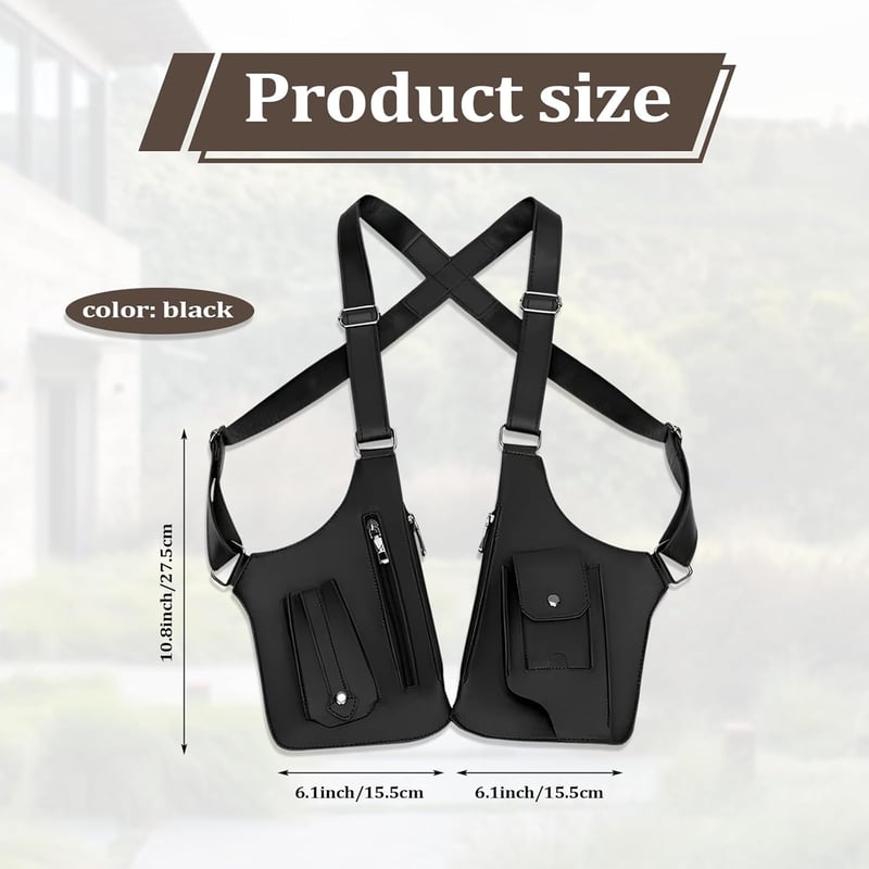 Stay Secure & Hands-Free With The Hidden Underarm Vest Bag