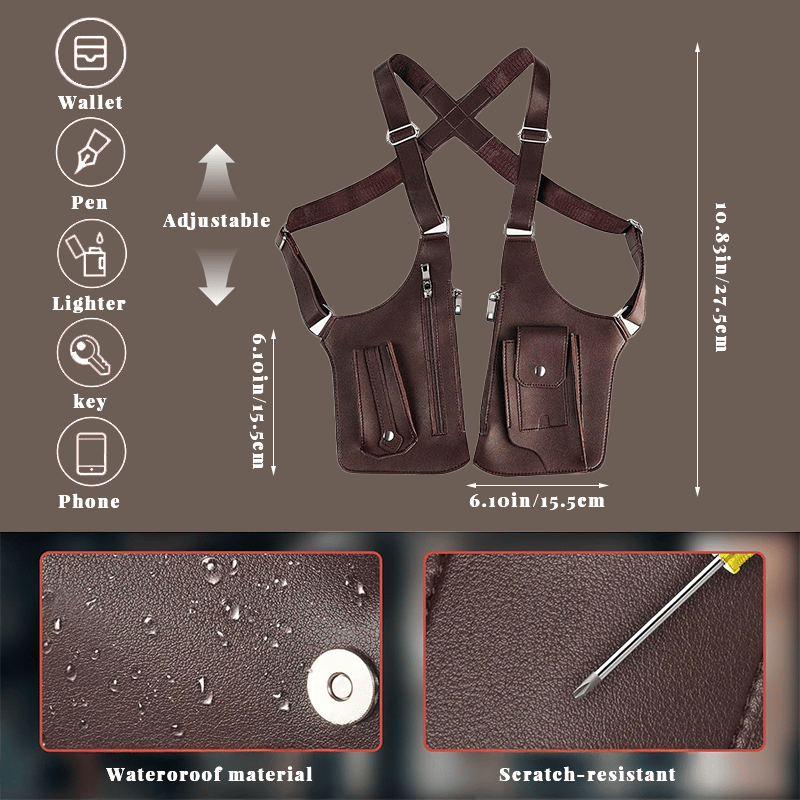 Stay Secure & Hands-Free With The Hidden Underarm Vest Bag