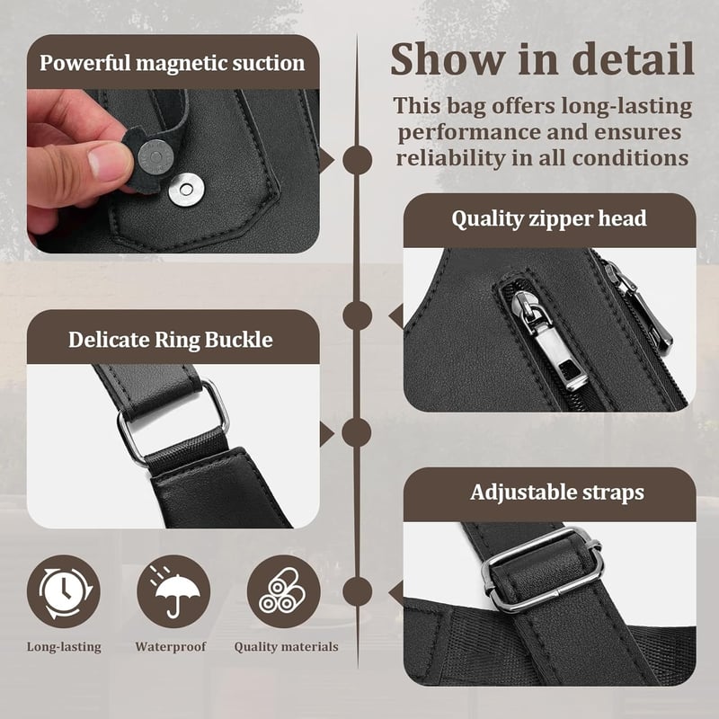 Stay Secure & Hands-Free With The Hidden Underarm Vest Bag