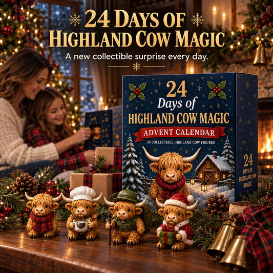 🎄 Highland Cow Christmas Advent Calendar | 24 Days of Festive Surprises