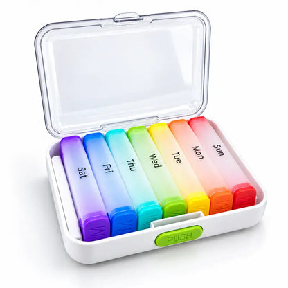 7-Day Jumbo Pill Organizer – Large Capacity Vitamin & Supplement Case