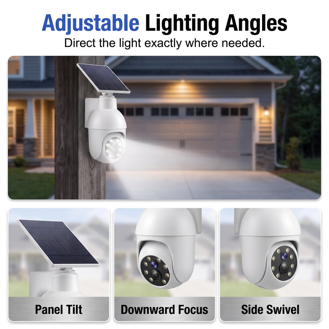 🔥Solar-Powered Simulated Surveillance Camera Street Light