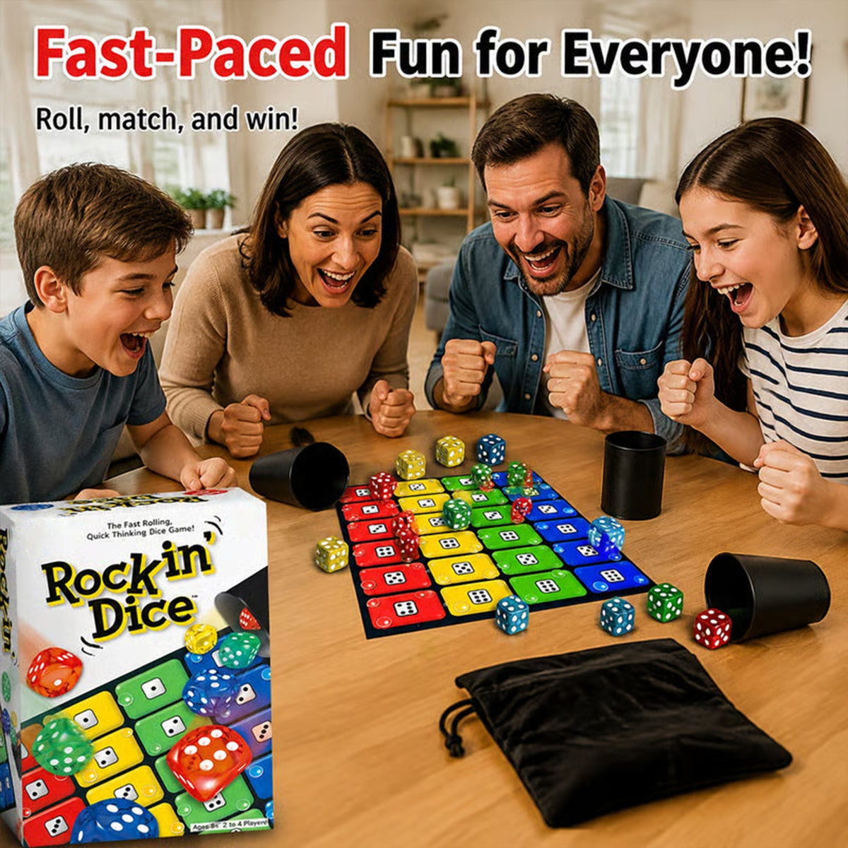 🎲 Rockin' Dice – Fast-Paced Family Dice Game for Endless Fun
