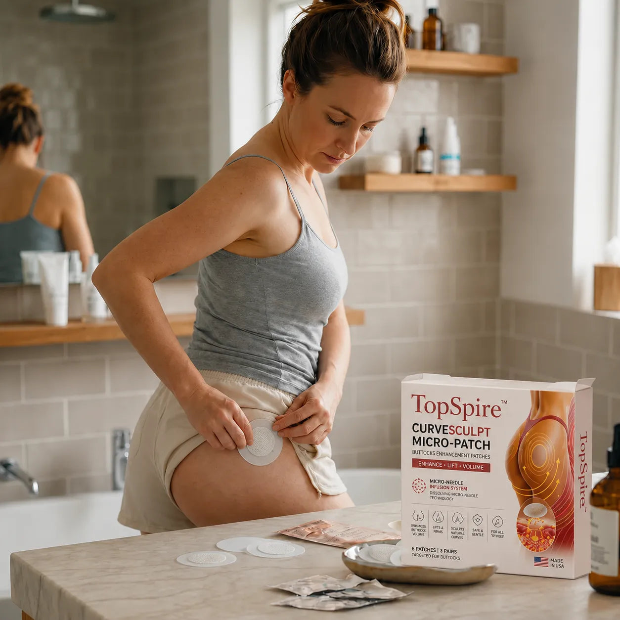 TopSpire™ CurveSculpt Micro-Patch ✦ Sculpt • Firm • Smooth Lower Body Curves ✦ Micro-Needle Infusion System