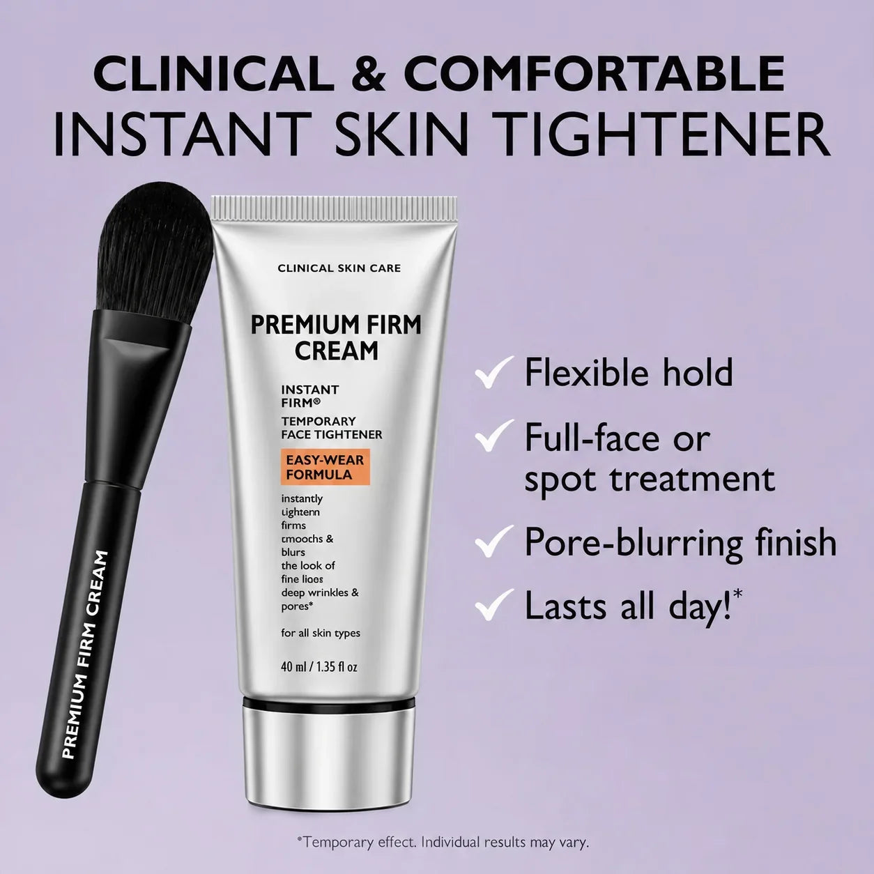 Instant Firming Temporary Face Tightener Easy-Wear Formula