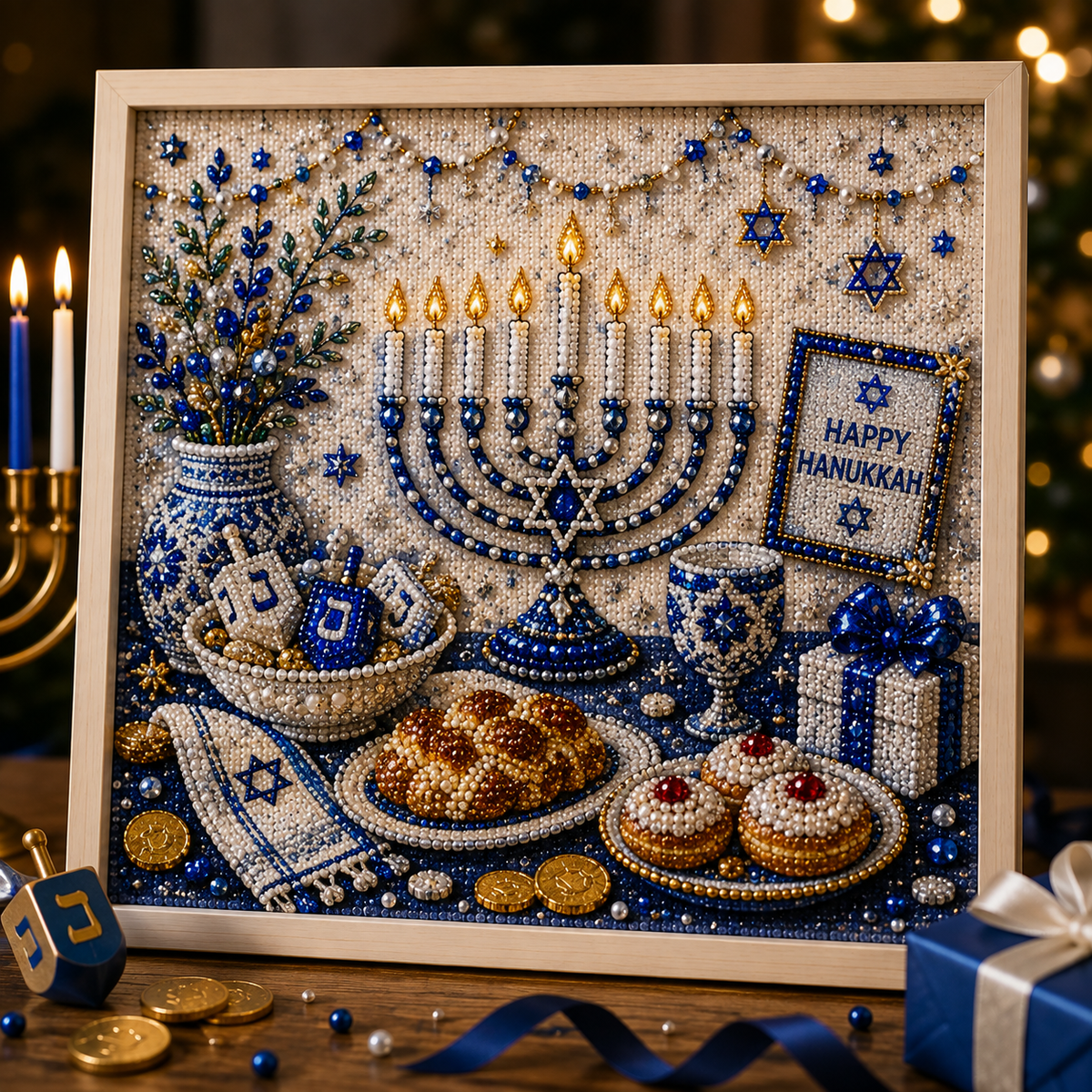 DIY Hanukkah Pearl Art Kit – Create Festive Handmade Decorations