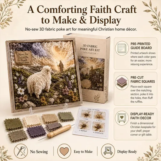 ✝️3D Christian Fabric Poke Art Kit