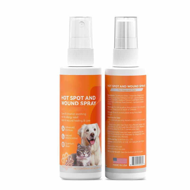 Itch Relief Spray –Vet Recommended Skin Soothing Quantum Silver Spray for Dogs & Cats✨