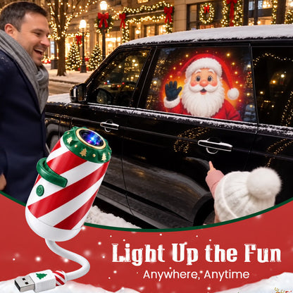 🎄 Merry Ride Christmas Car Projector Light – Holiday Car-Shaped Projector for Christmas Decor & Gifts 🚗✨