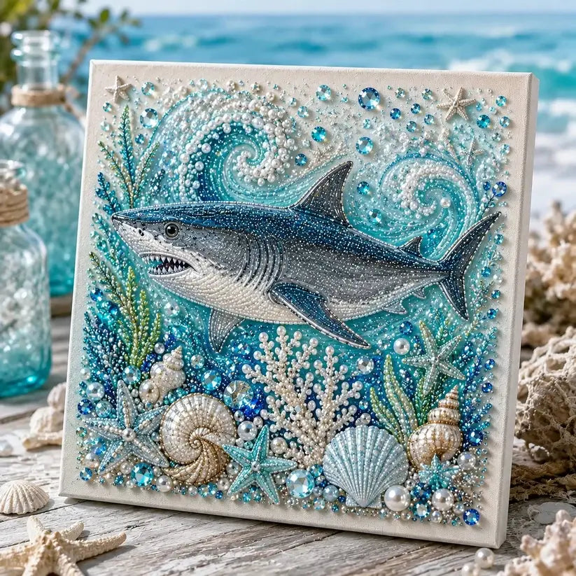 🌊✨ Ocean Theme Pearl Art DIY Kit