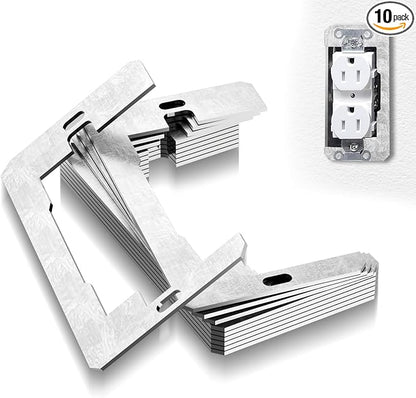 Wall Plate Spacers (Metal) – For Wall Outlet Repair and Securing Loose Outlets
