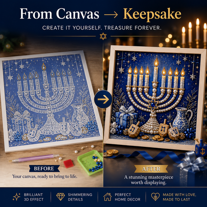 DIY Hanukkah Pearl Art Kit – Create Festive Handmade Decorations