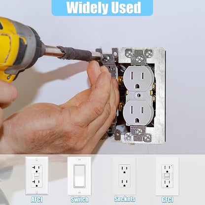 Wall Plate Spacers (Metal) – For Wall Outlet Repair and Securing Loose Outlets