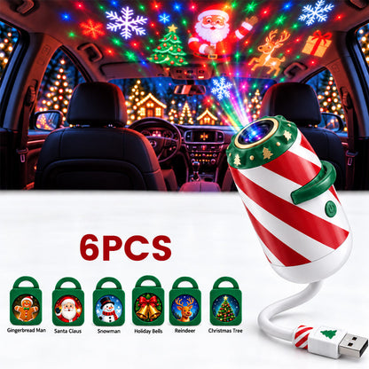 🎄 Merry Ride Christmas Car Projector Light – Holiday Car-Shaped Projector for Christmas Decor & Gifts 🚗✨
