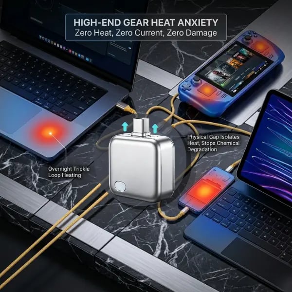 🔋 Smart Auto-Stop Charging Adapter — Protect Your Battery, Charge Smarter