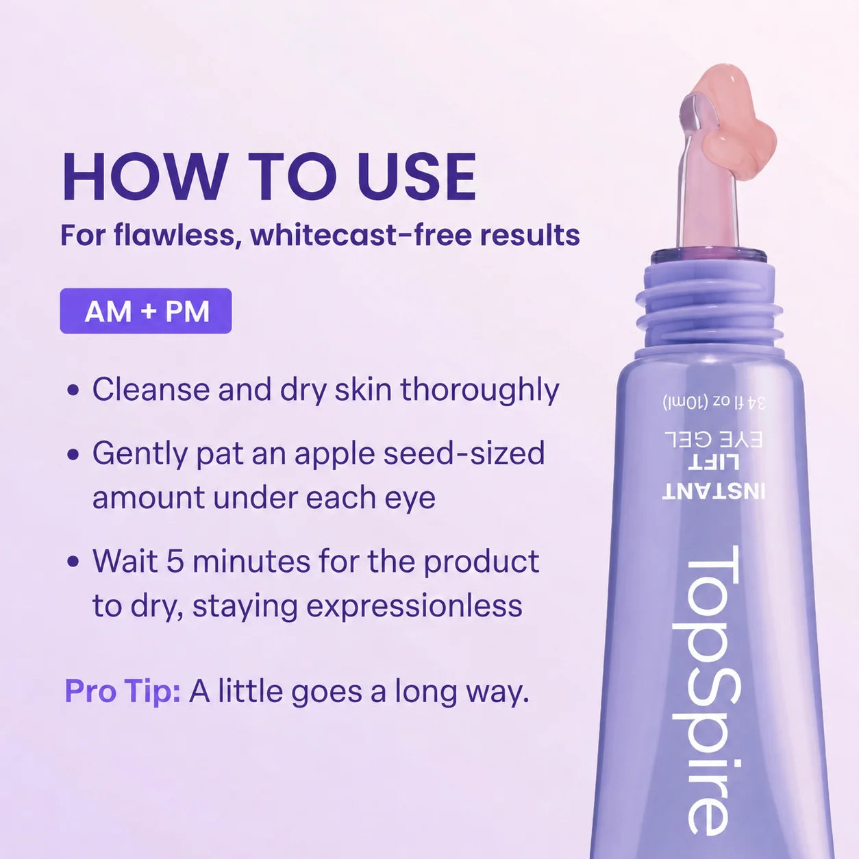 TopSpire™ Instant Lift Eye Gel | For Puffiness & Bags, Wrinkles, Fine Lines and Dark Circles