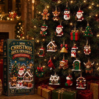 🎄 24-Day Christmas Ornament Advent Calendar | 24 Festive Buildable Decorations 🧱