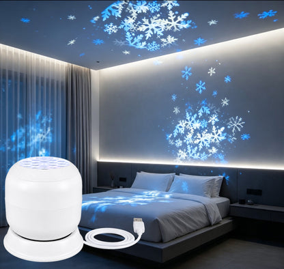 Dynamic rotating LED light projector - Transform Any Room Into a Mesmerizing Ocean Escape