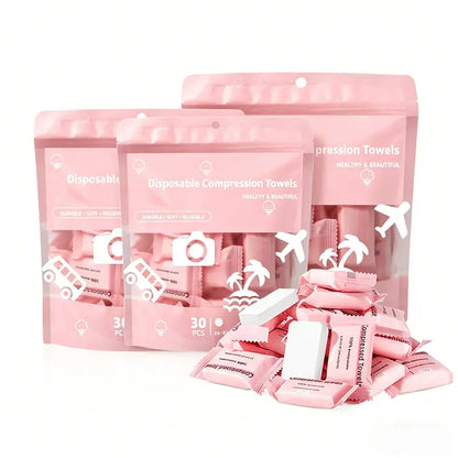 Disposable Compressed Towels – Soft, Absorbent & Travel-Friendly