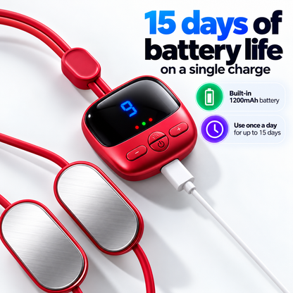 🔥 Portable Neck Massager with Heat – Lightweight Comfort Anytime, Anywhere