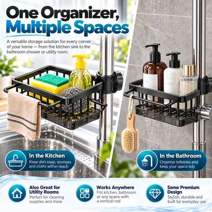 🎉Kitchen Sink Faucet Organizer – Keep Your Sink Neat & Clutter-Free