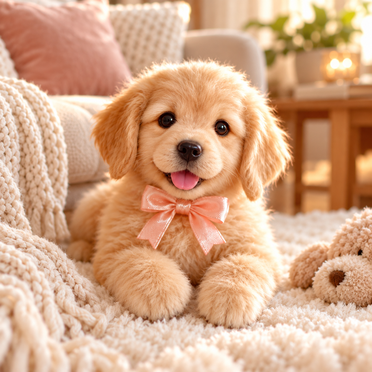 🎁Realistic Golden Retriever Puppy ✨ The Cutest Christmas Surprise