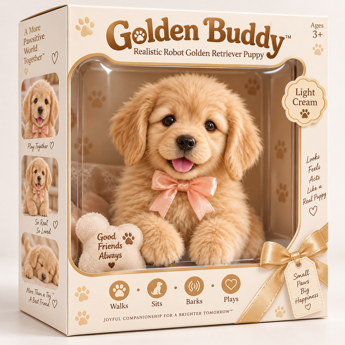 🎁Realistic Golden Retriever Puppy ✨ The Cutest Christmas Surprise