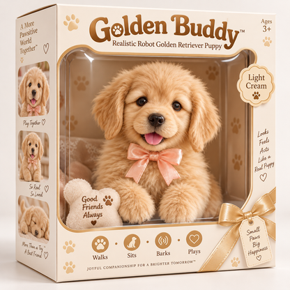 🎁Realistic Golden Retriever Puppy ✨ The Cutest Christmas Surprise