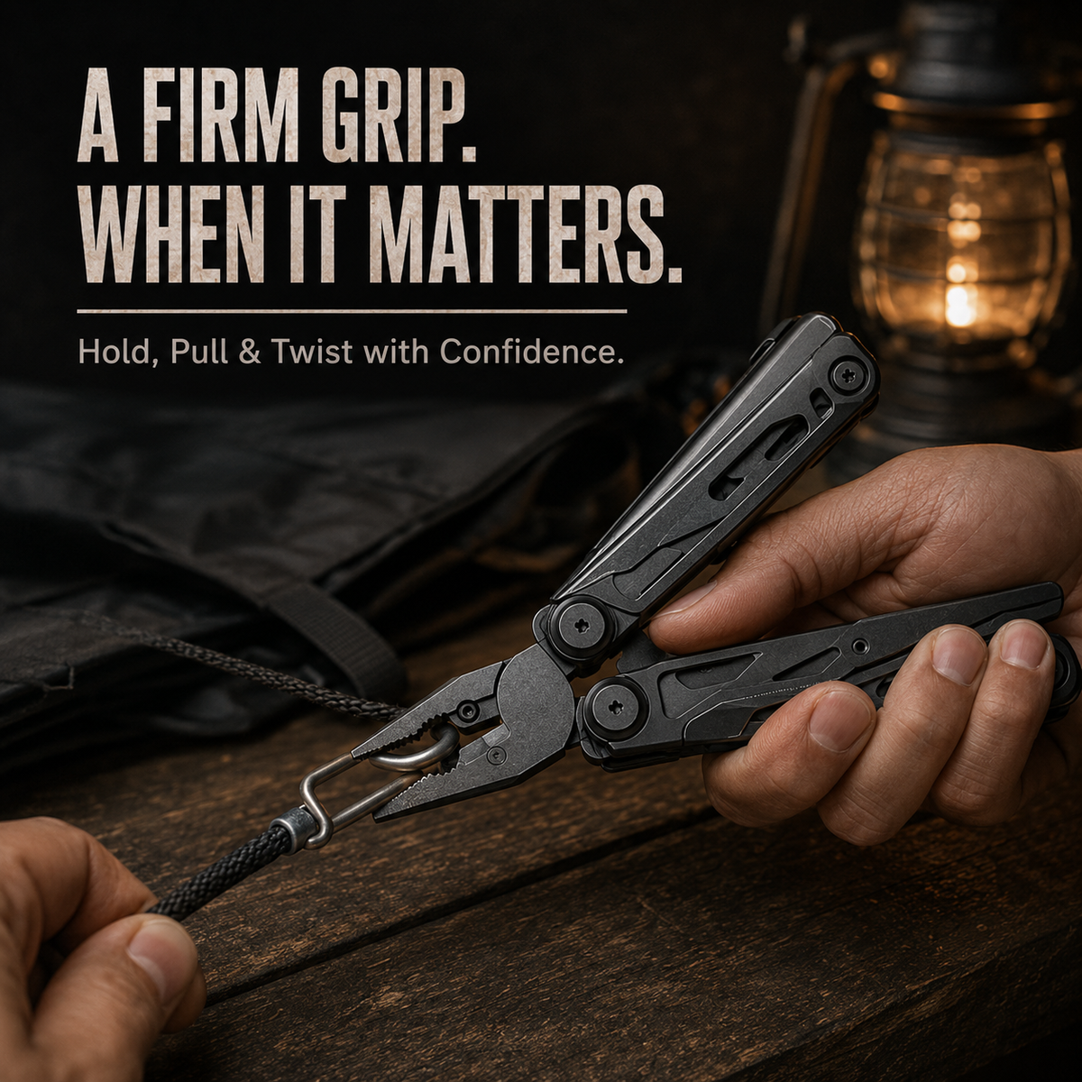 28-in-1 Multitool with Large Scissors | Compact Outdoor Tool for Camping & Repairs