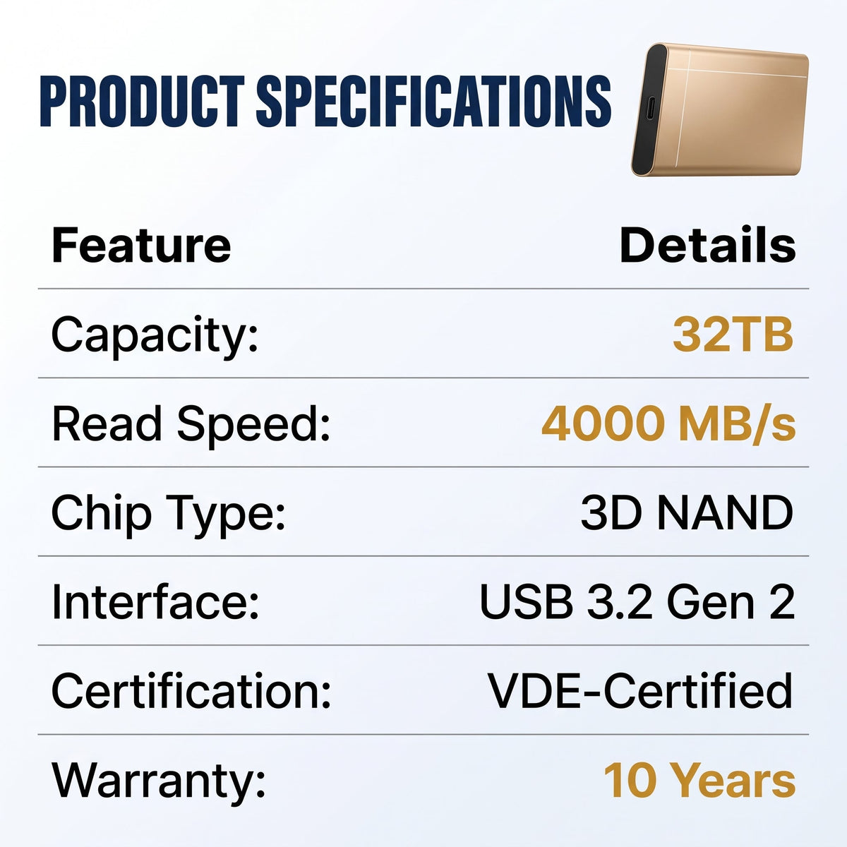 🔥49% OFF ✅High-speed portable solid-state drive (SSD)