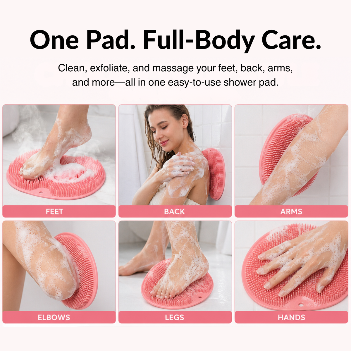 Shower Foot & Back Scrubber Massage Pad