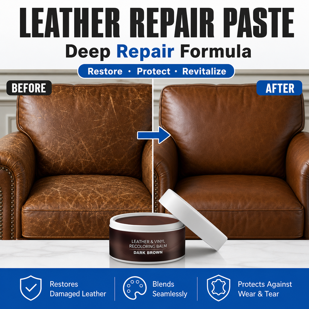 Leather Repair Paste - Make Worn Leather Look Like New Again