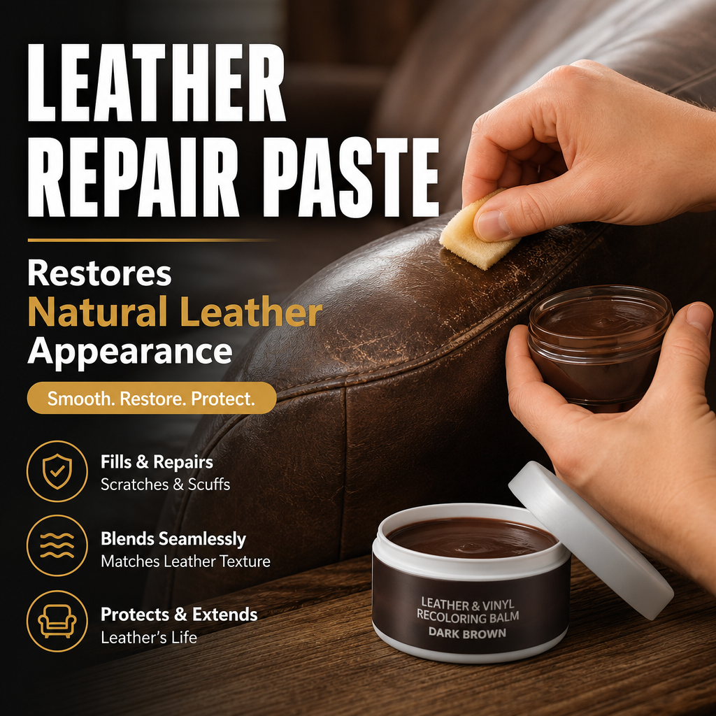 Leather Repair Paste - Make Worn Leather Look Like New Again