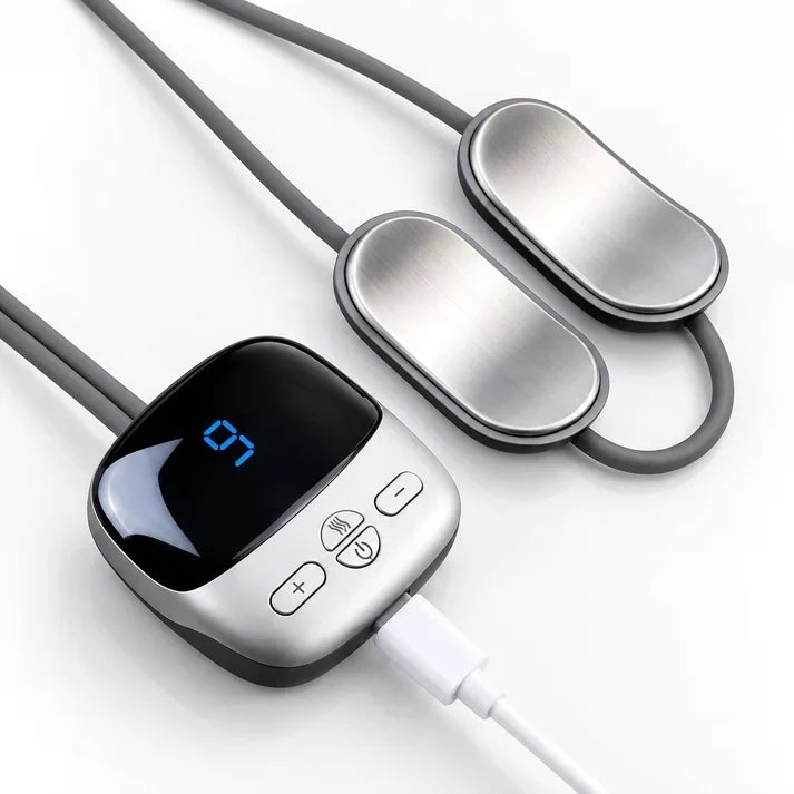 🔥 Portable Neck Massager with Heat – Lightweight Comfort Anytime, Anywhere