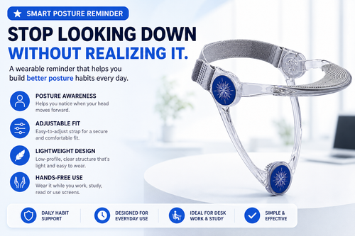 Adjustable Head & Neck Support Brace | Lightweight Chin Support Holder
