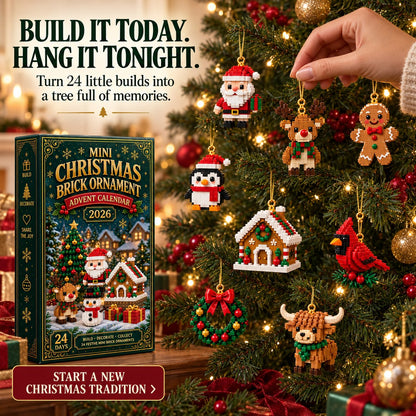 🎄 24-Day Christmas Ornament Advent Calendar | 24 Festive Buildable Decorations 🧱
