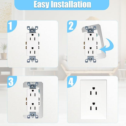 Wall Plate Spacers (Metal) – For Wall Outlet Repair and Securing Loose Outlets