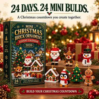 🎄 24-Day Christmas Ornament Advent Calendar | 24 Festive Buildable Decorations 🧱