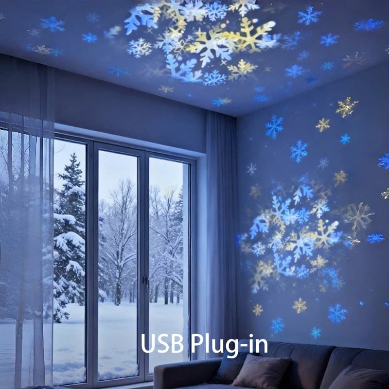 Dynamic rotating LED light projector - Transform Any Room Into a Mesmerizing Ocean Escape